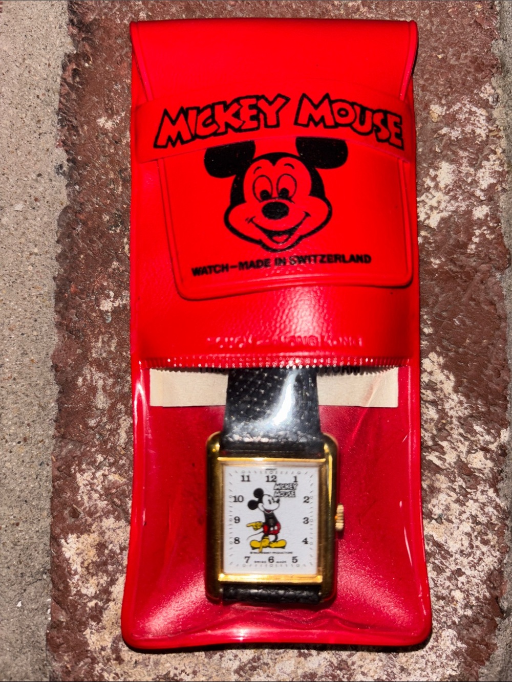Vintage Bradley Mickey Mouse “Tank” Style Watch